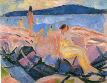 抽象的かつ装飾的 Painting - 盛夏 II 1915 エドヴァルド・ムンク 表現主義